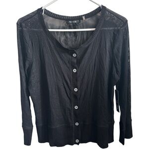 NIC+ZOE Dark Gray Knit Sweater size: Large NWT